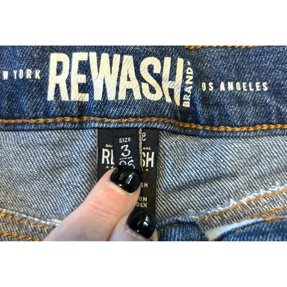 Rewash Brand High Rise‎ Cutoff Denim Shorts Medium Wash Blue Womens Size 3/26